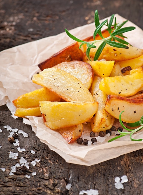 Pommes Frites Kartoffelecken