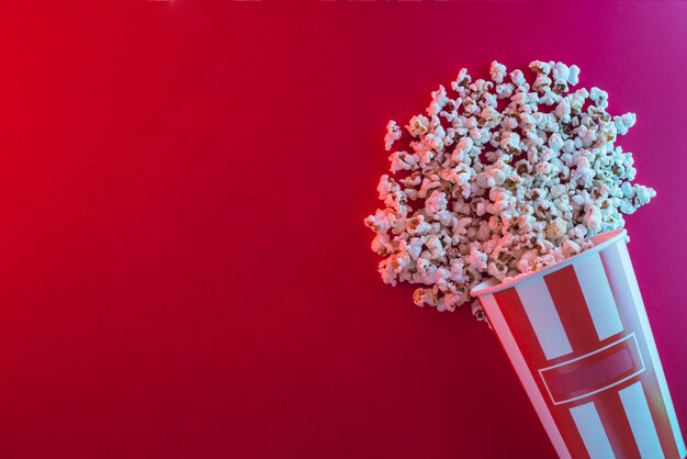 Popcornhintergrund für Kinokonzept