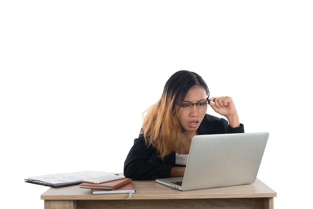 Porträt Depression Büro depressiv Arbeit