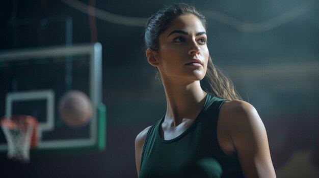 Porträt einer jungen Basketballspielerin