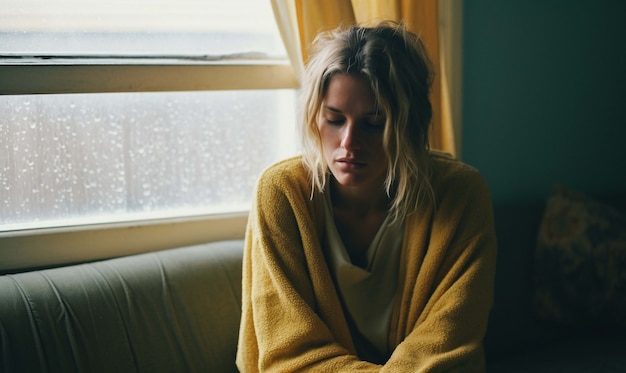 Mitarbeiter im Home-Office mit ärztlicher Krankschreibung wegen Depression.