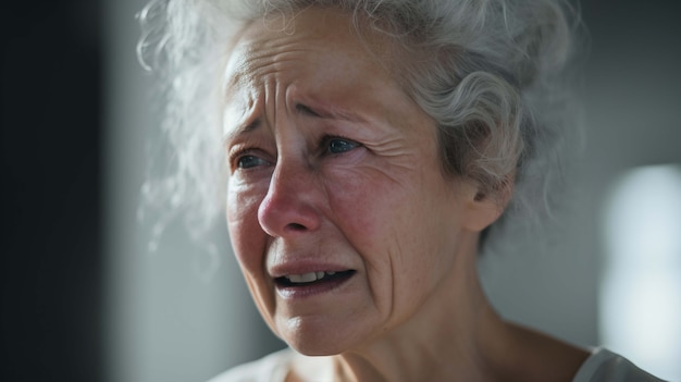 Kostenloses Foto porträt einer traurigen frau