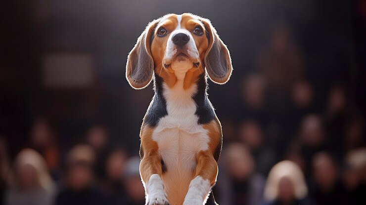 Kostenlose Foto porträt eines entzückenden beagles