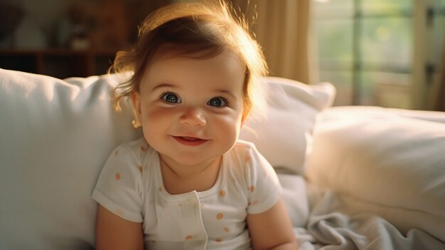 Porträt eines entzückenden Neugeborenen