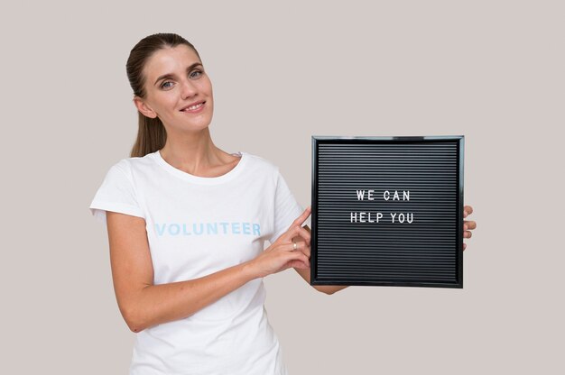 Porträt eines humanitären Freiwilligen