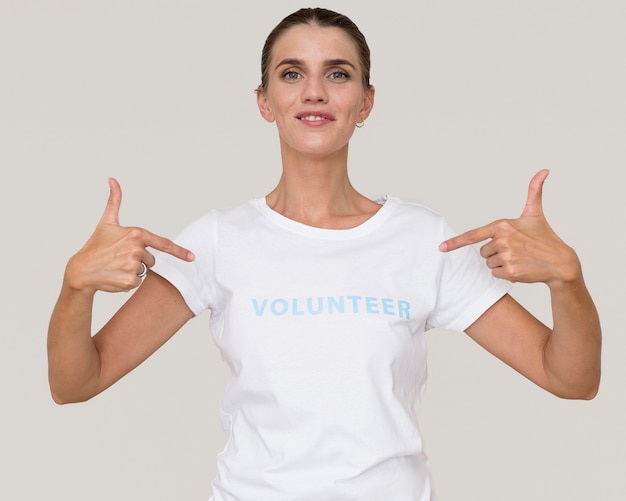 Porträt eines humanitären Freiwilligen