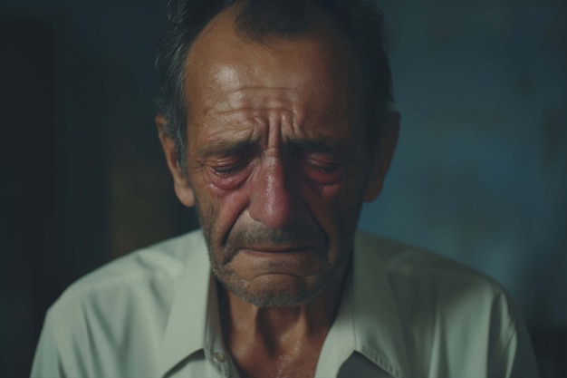 Porträt eines traurigen Mannes