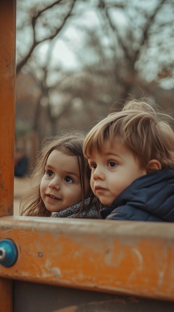 Kostenloses Foto porträt von kleinen kindern