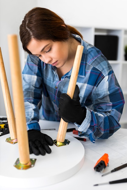 Kostenloses Foto porträt weiblich arbeiten