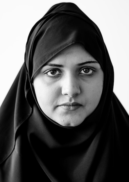 Kostenloses Foto portrait einer muslimischen frau