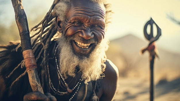 Portrait eines alten Mannes aus der Vorderseite