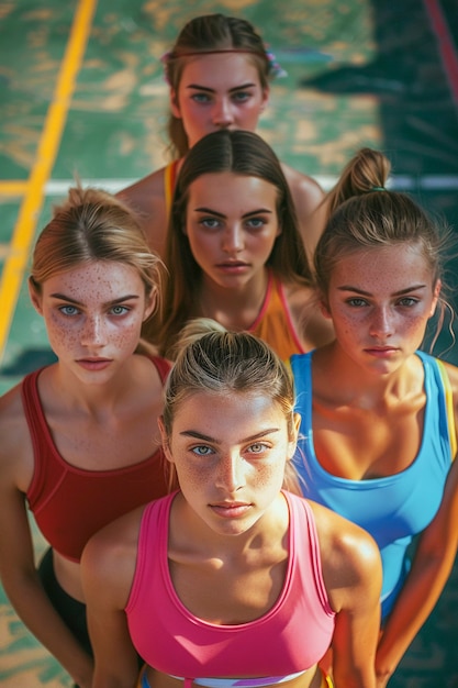 Kostenloses Foto portrait of women competing in the olympic games