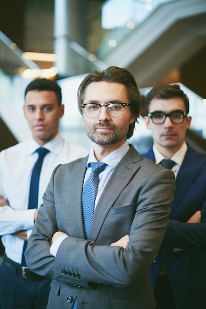 Professionelle Geschäftsleute bei der Arbeit