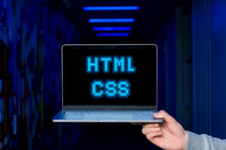 Kostenlose Foto programmierhintergrund mit html-text