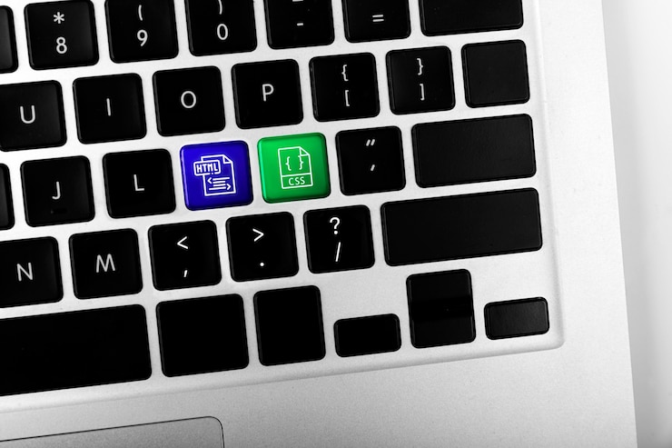 Kostenlose Foto programmierhintergrund mit html-text