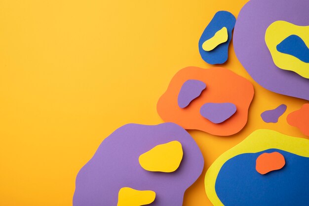 Psychedelisches Papier mit abstrakten Formen