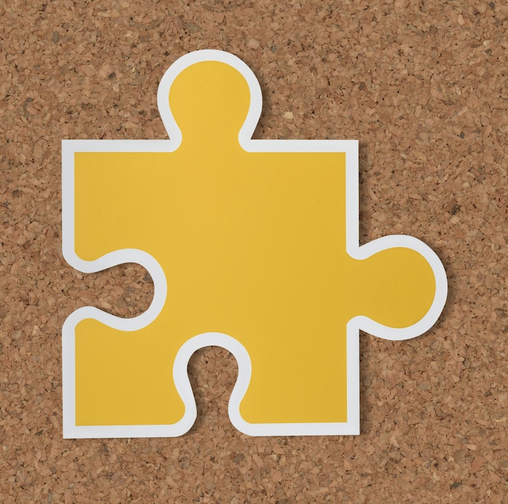 Kostenlose Foto puzzle-stück-strategie-symbol