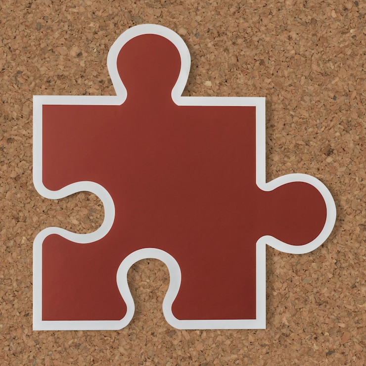 Kostenlose Foto puzzle-stück-strategie-symbol