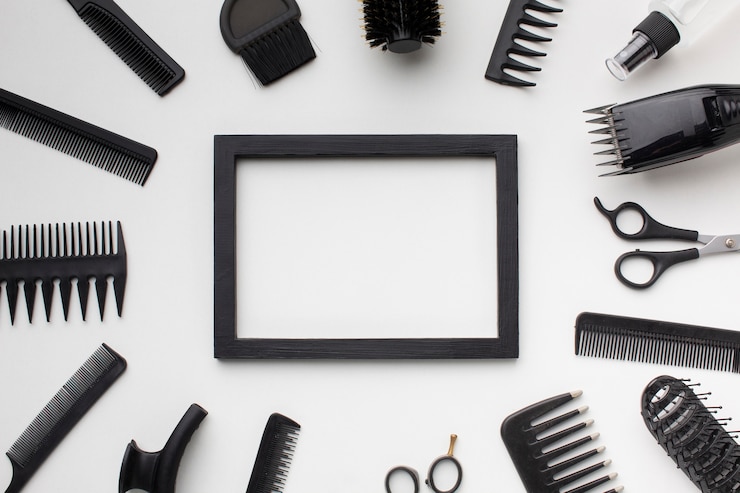Kostenlose Foto rahmen von haarschmuck umgeben
