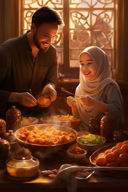 Ramadan Feier digitale Kunst