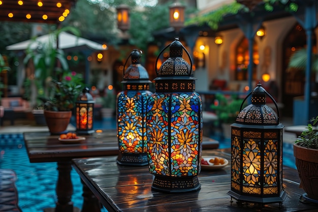 Ramadan-Feier mit Lampen