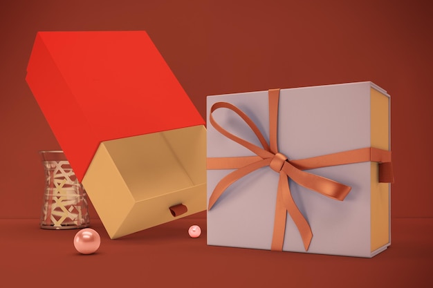 Ramadan-Geschenkboxen auf der rechten Seite