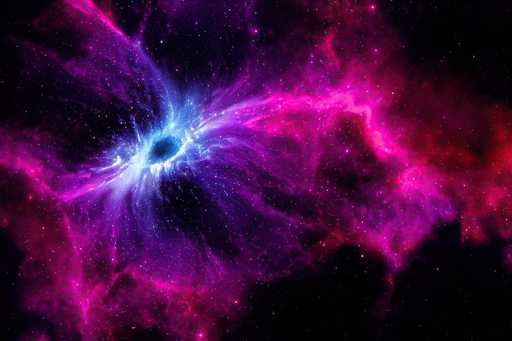 Kostenlose Foto raumhintergrund realistischer sternenklarer nachtkosmos und leuchtende sterne milchstraße und sternenstaub-farbgalaxie