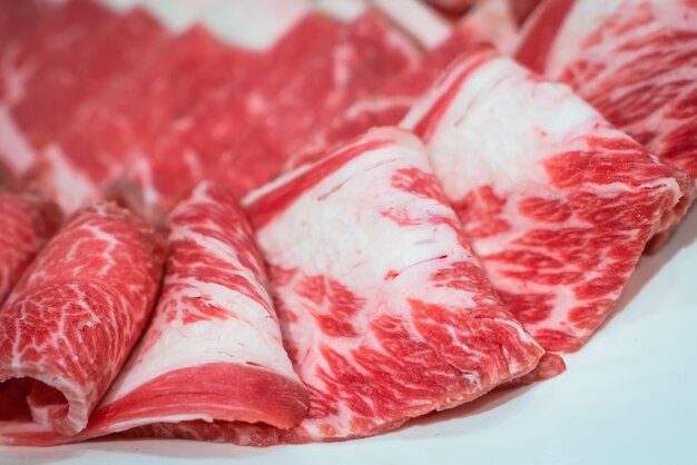 Raw frisches Rindfleisch