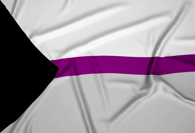 Realistische demisexuelle Stolzflagge