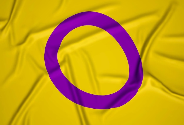 Kostenloses Foto realistische intersexuelle stolzflagge