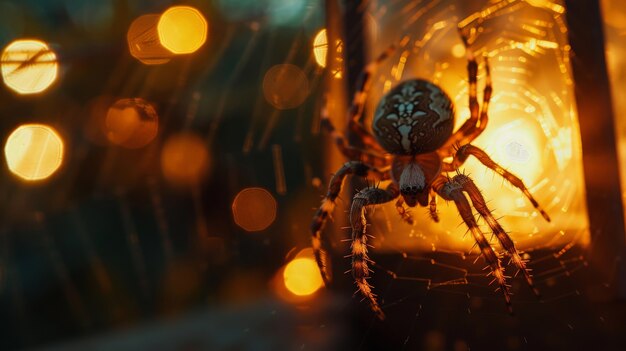 Kostenloses Foto realistische spinne in der natur