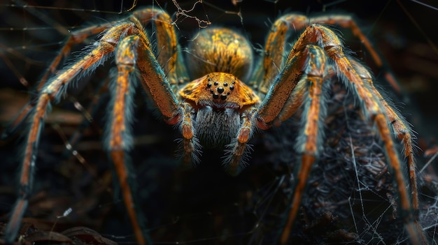 Kostenloses Foto realistische spinne in der natur