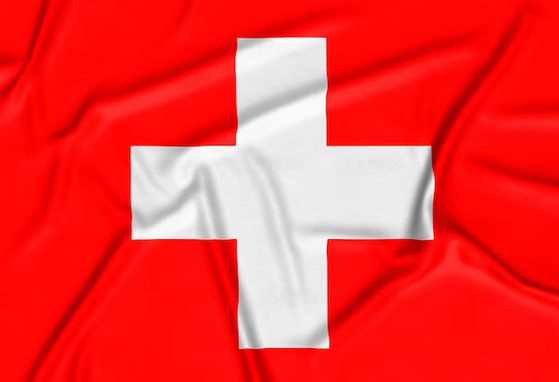 Kostenloses Foto realistischer hintergrund der schweiz-flagge