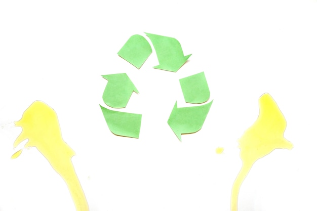 Recycling-Logo mit Ölsportarten