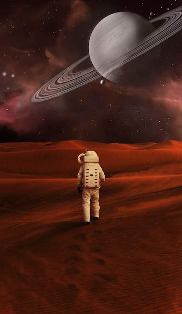 Reise zum Planeten Mars-Konzept