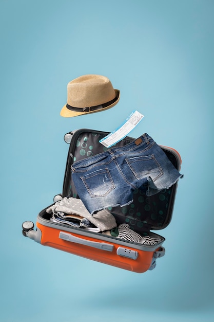 Reisekonzept mit Gepäck