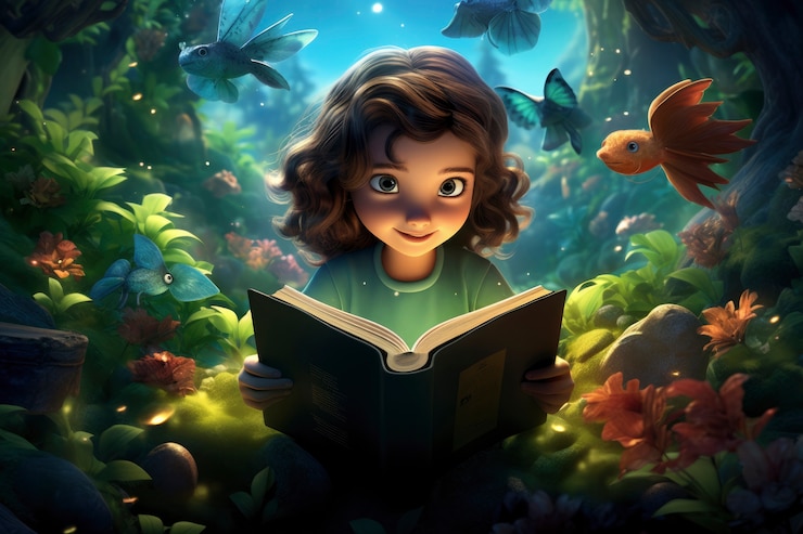 Kostenlose Foto rendering der zeichentrick-fantasy-szene illustration