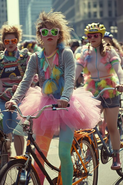 Retro-Sommeraktivitäten mit einer von den 80ern inspirierten Ästhetik