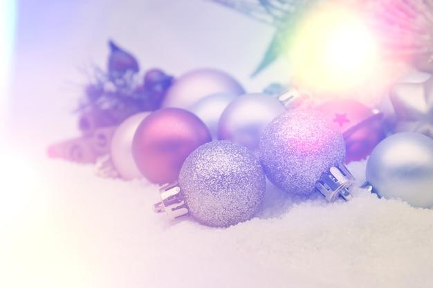 Retro-Stil Hintergrund Weihnachten mit Dekorationen