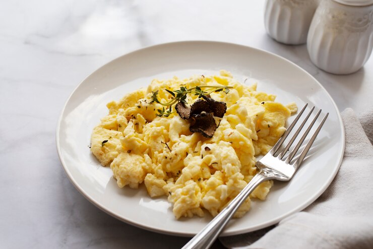 Kostenlose Foto rezept für schmackhafte trüffel mit hohem winkel