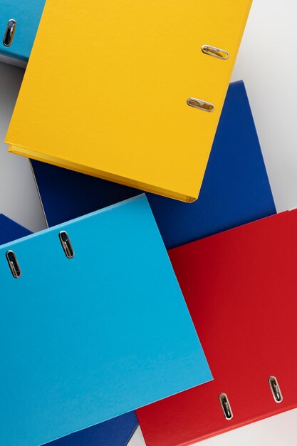 Ringbinder, der für gespeicherte Dokumente verwendet wird