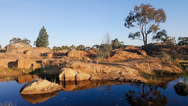 Rockpool Wasserloch im Terrick National Park in Australien