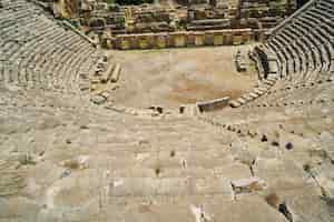 Kostenloses Foto römische theater von oben gesehen