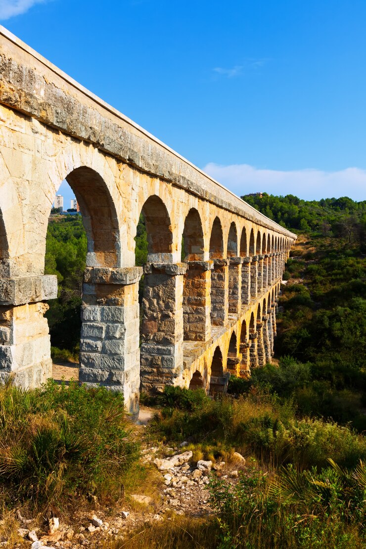 Kostenlose Foto römischer aquädukt de les ferreres in tarragona