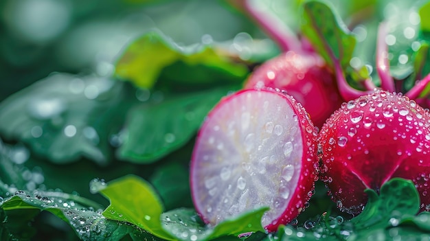 Kostenloses Foto rohes essen mit wassertropfen