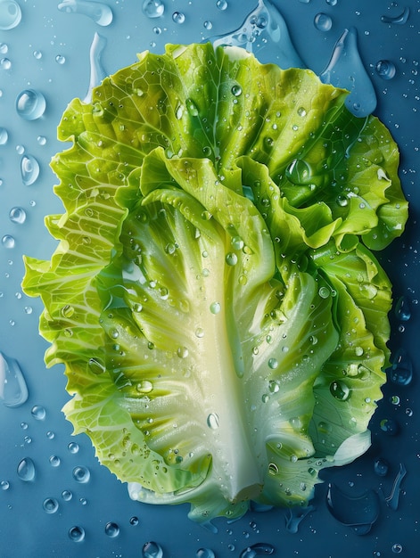 Rohes Essen mit Wassertropfen