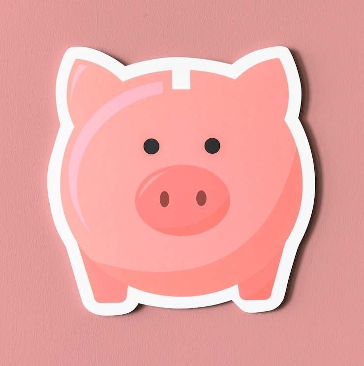 Kostenlose Foto rosa sparschwein-symbol