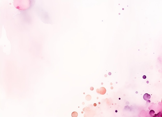 Rosafarbener Aquarellhintergrund mit einem Spritzer Farbe und einem lila Kreis