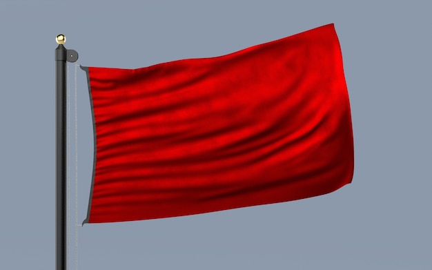 Kostenloses Foto rote flaggencollage auf leerem bild