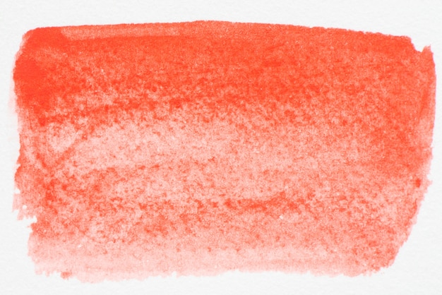 rote Grunge Pinselstriche Aquarellfarbe isoliert auf weißem Hintergrund